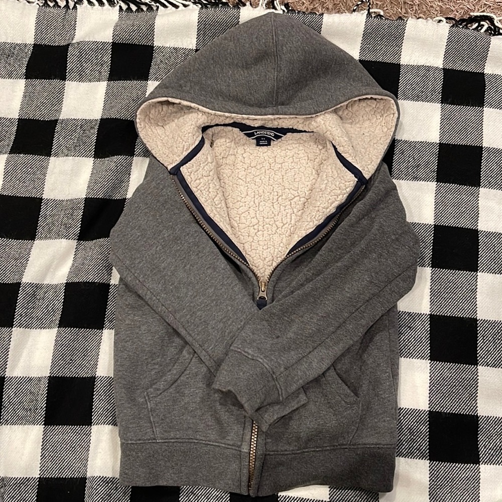 Boys Land’s End zippered sweater.